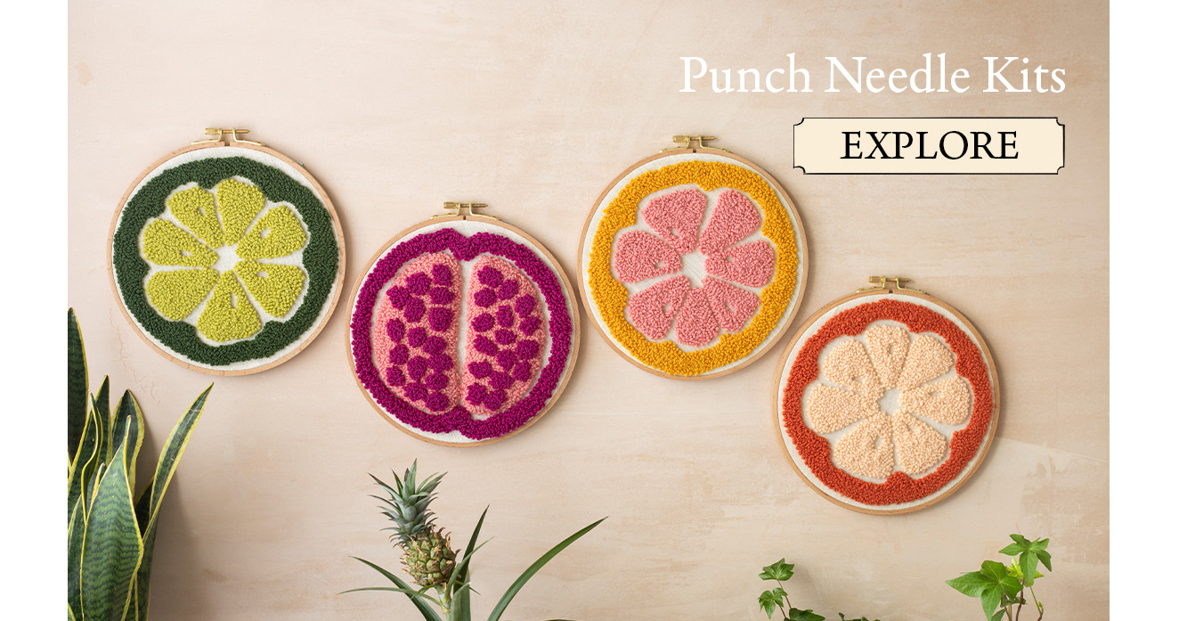 Punch needle kits hobby craft TOFT